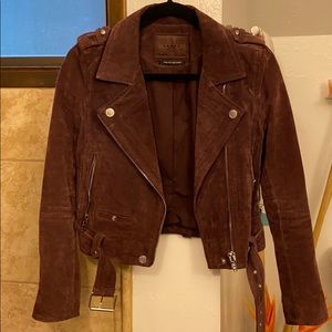 Suede Moto Jacket